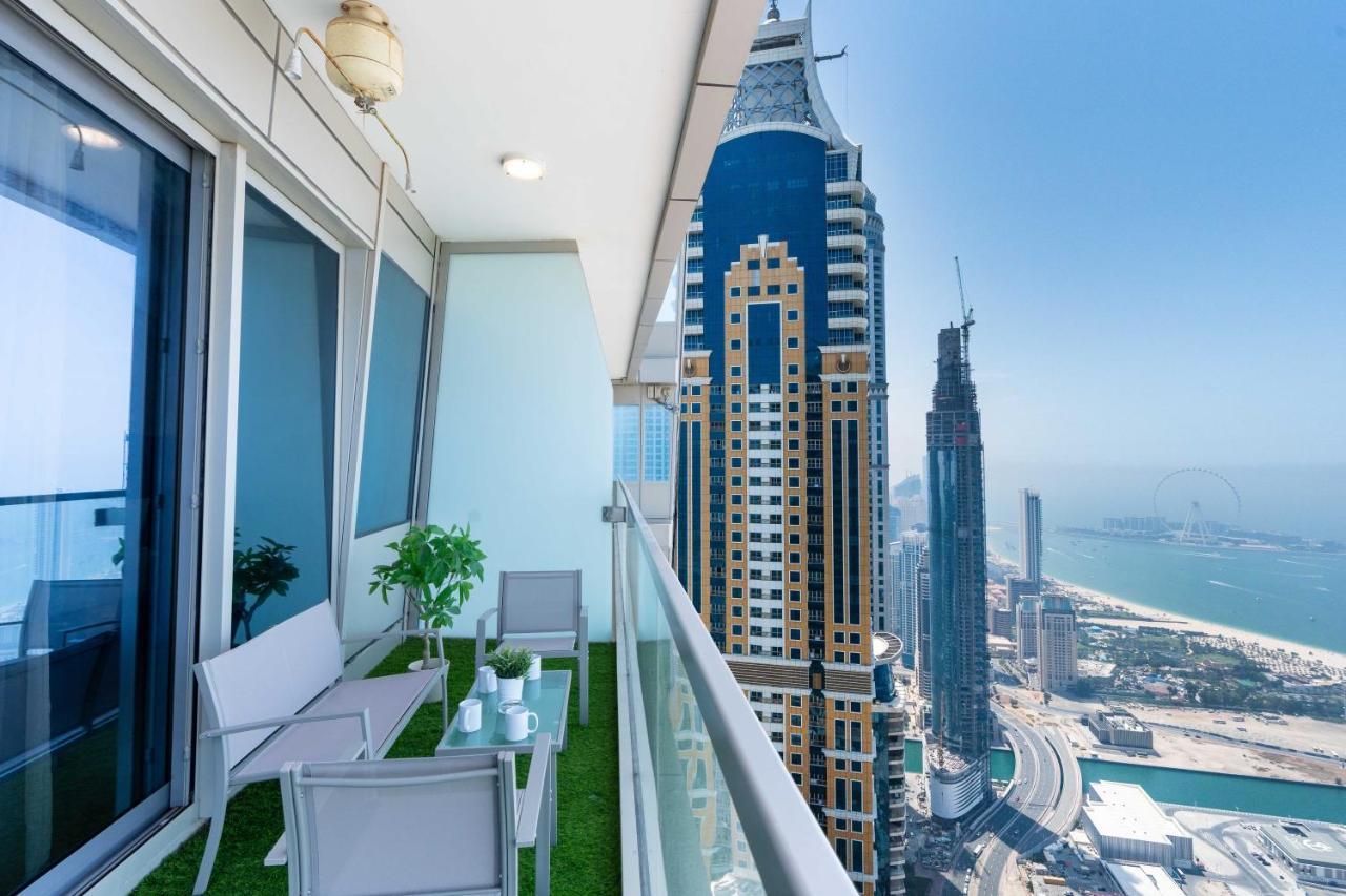 White Sage - Incredible Full Sea And Dubai Eye View In Marina Apartman Kültér fotó